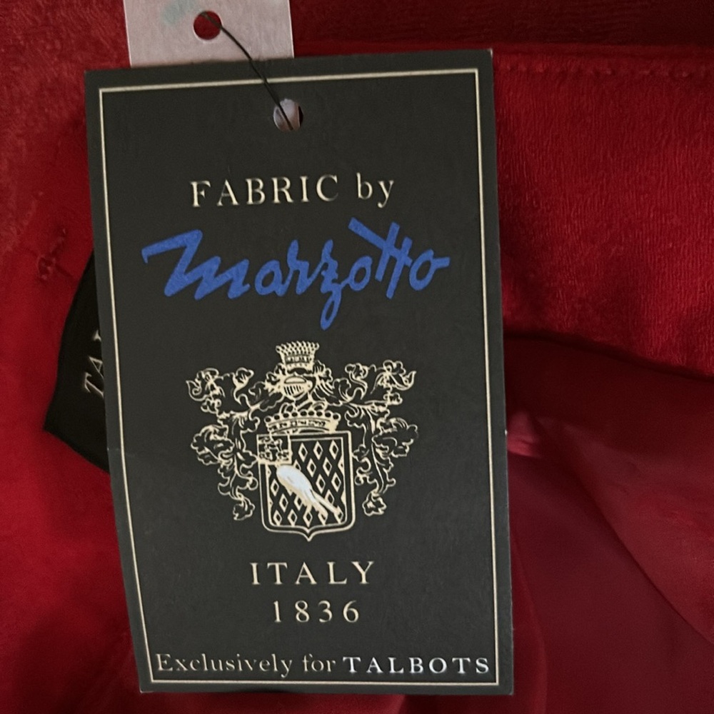 Red Talbots wool lined slacks. NWT
